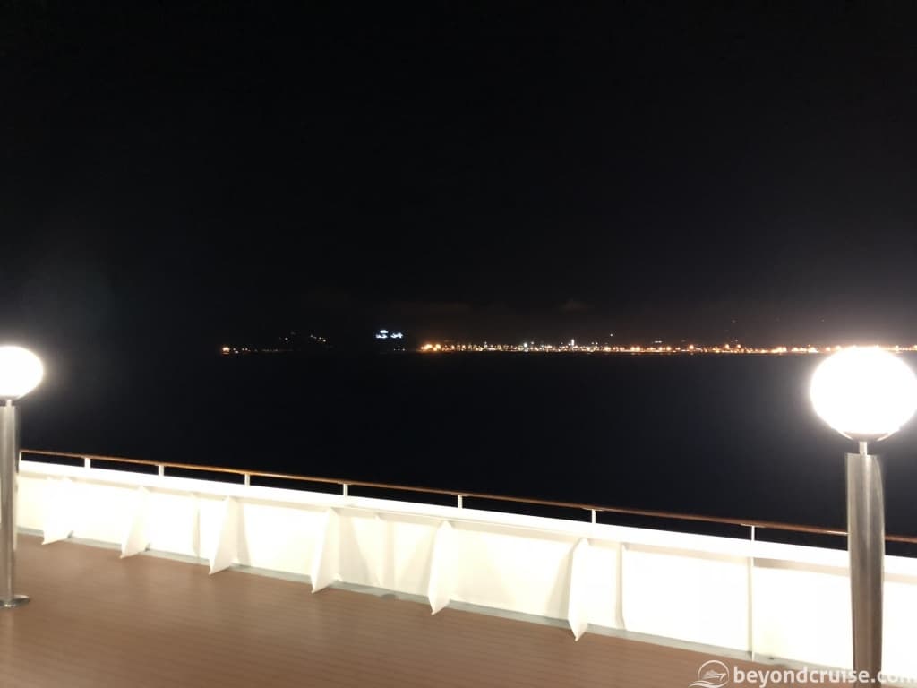 Africa from MSC Magnifica at night