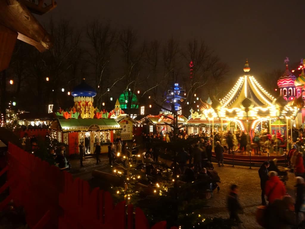 Copenhagen's main Christmas market: Tivoli Gardens