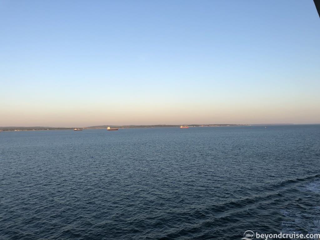 Isle of Wight as seen from MSC Magnifica