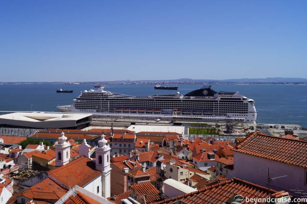 MSC Magnifica at the Port of Lisbon, Portugal