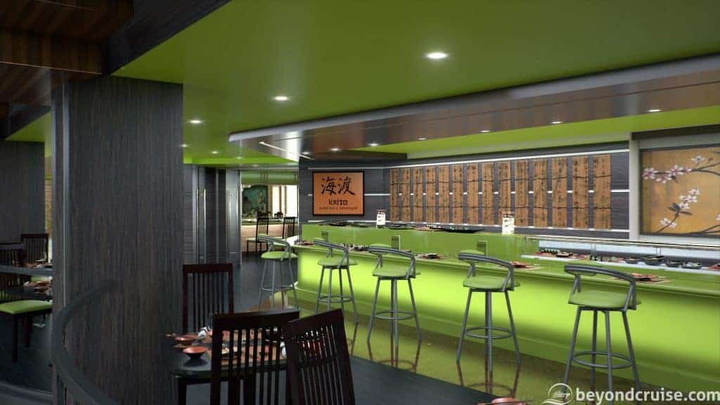 MSC Bellissima - Kaito Sushi Bar (render)