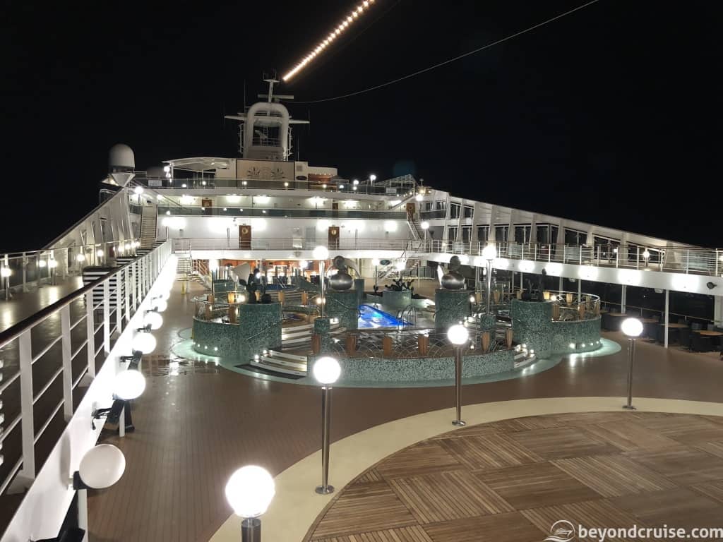 MSC Magnifica at night enroute to Lisbon