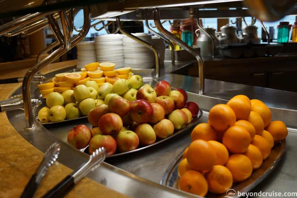 Fresh fruit at the Sahara Buffet on MSC Magnifica