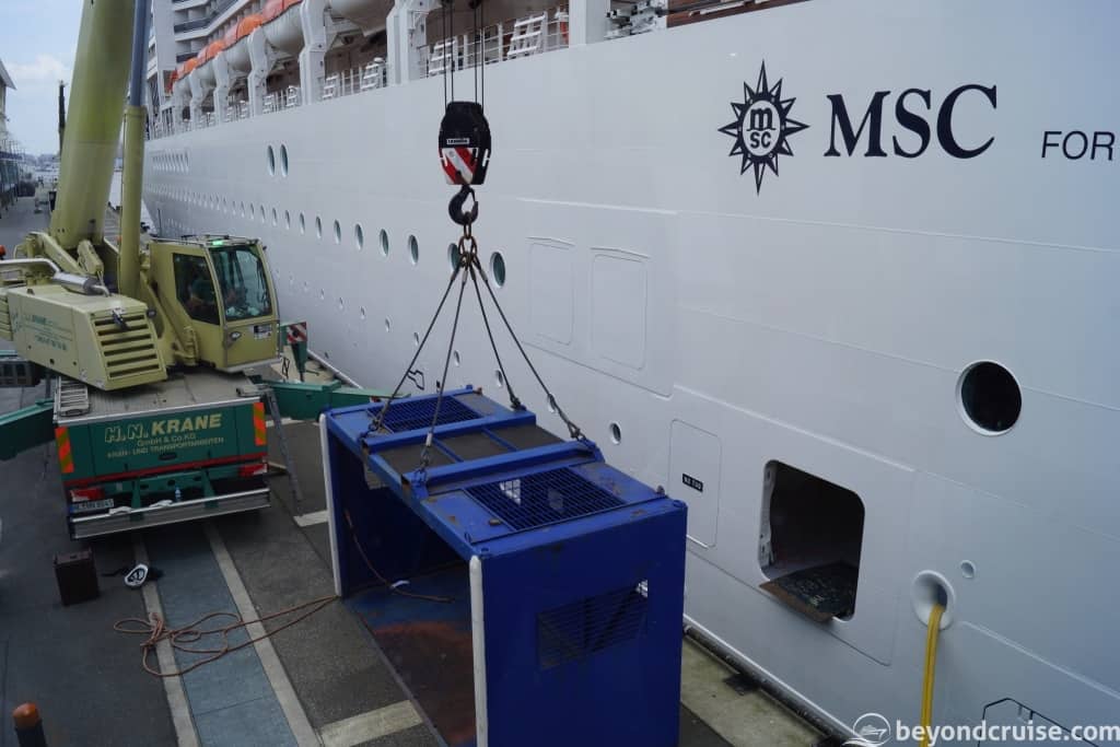 MSC Magnifica cargo loading operations