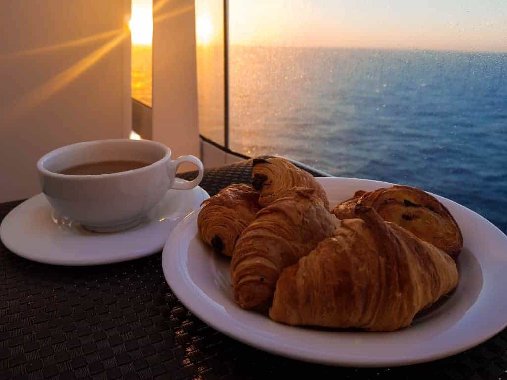 MSC Meraviglia - Breakfast on the balcony