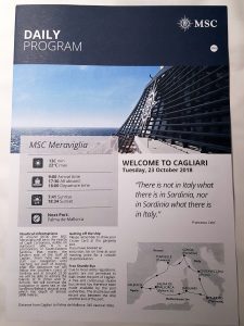 Daily Program cover for Cagliari