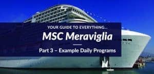 MSC Meraviglia – Example Daily Programs