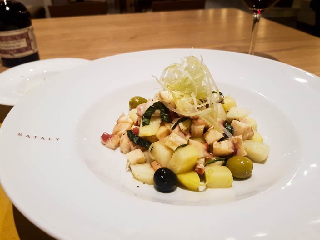 MSC Meraviglia, Eataly Food Market – Octopus Salad
