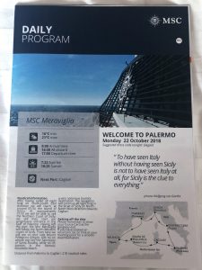 Daily Program cover for Palermo