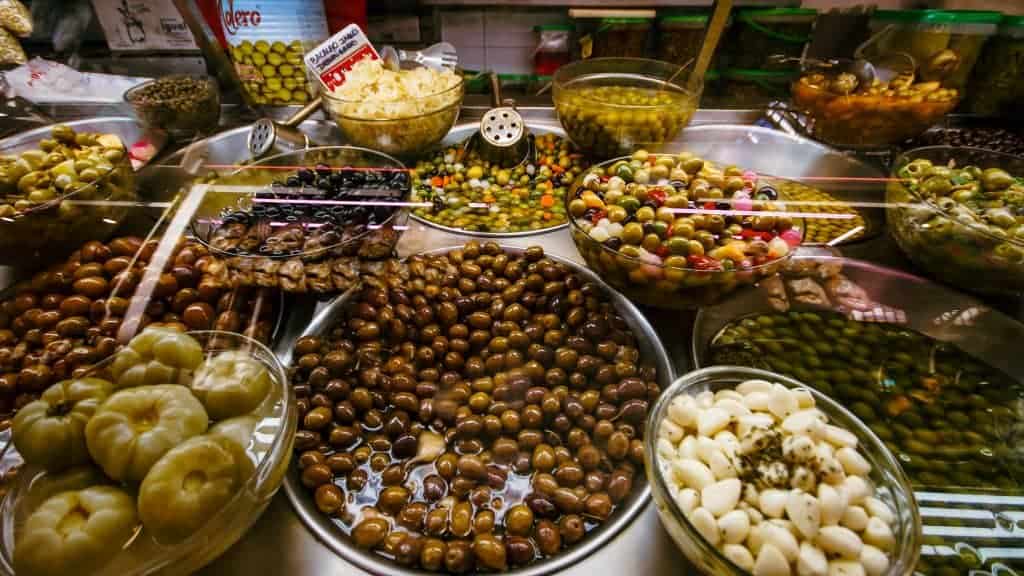 Valencia Central Market, Olives and Pickled Goods