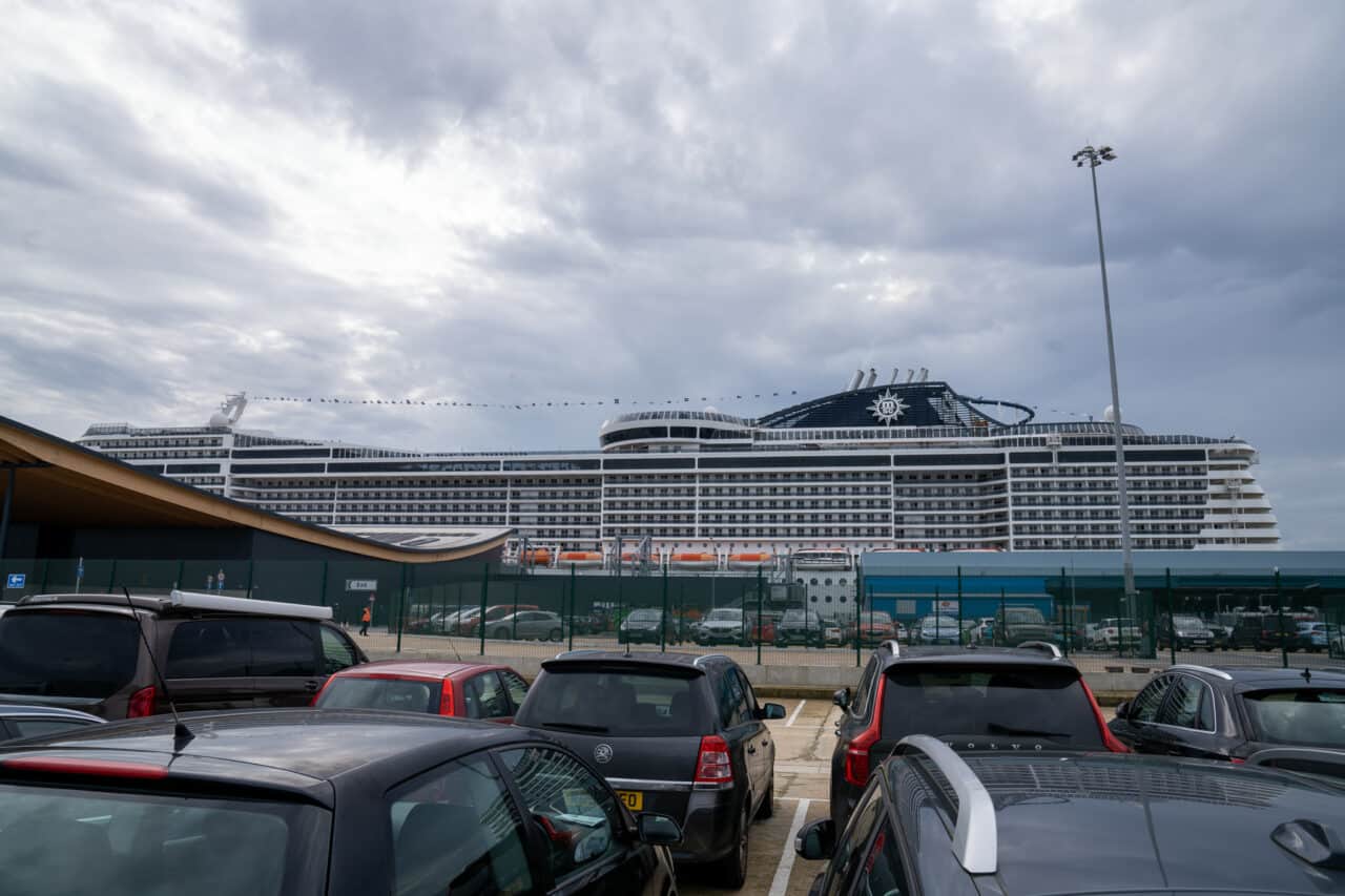 MSC Preziosa in the Port of Southampton