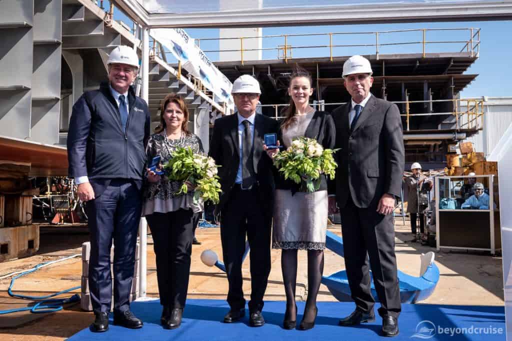 MSC Seashore Keel-laying and coin ceremony
