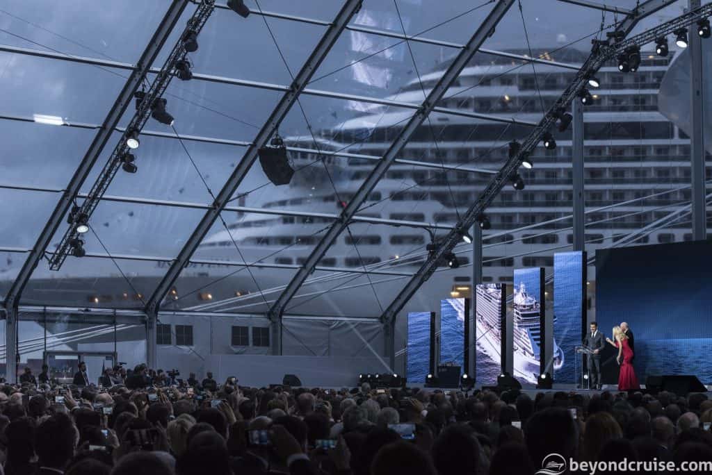 MSC Seaview Christening ceremony