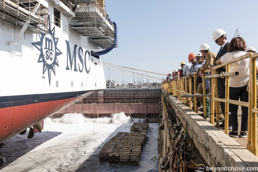 MSC Seaview float-out