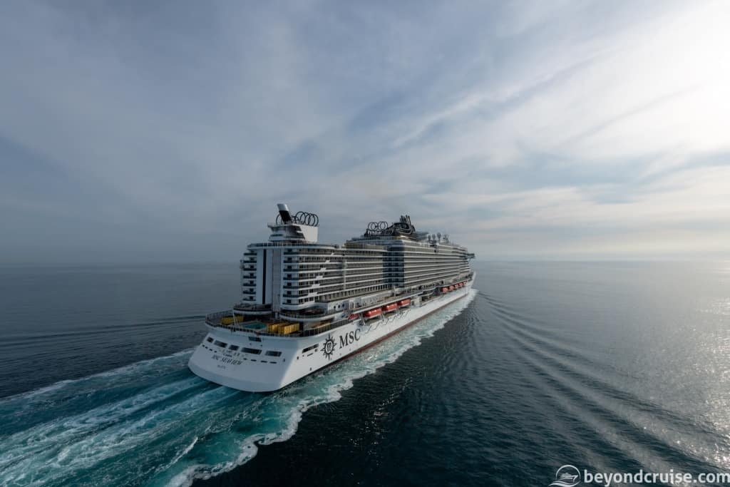 MSC Seaview during her sea trials