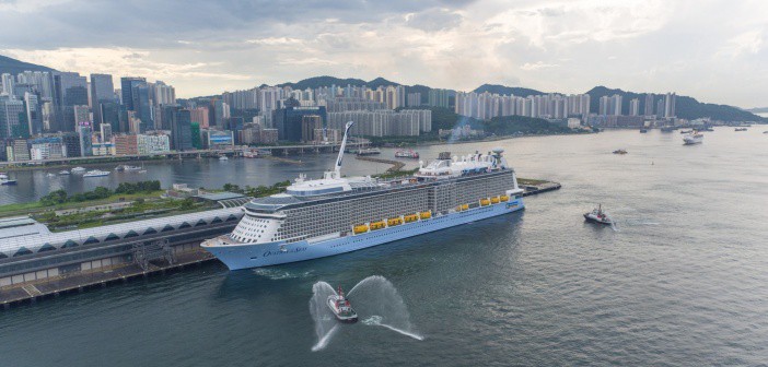 Ovation of the Seas arrives in Hong King, China