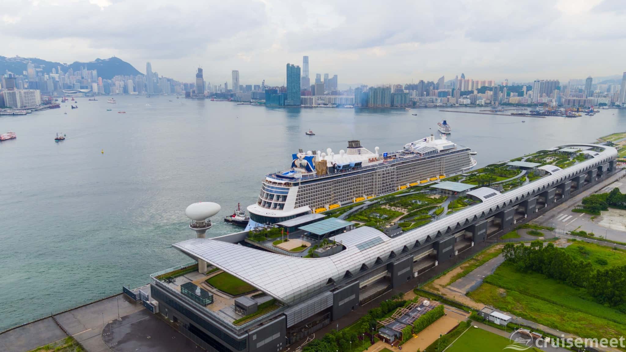 Ovation of the Seas arrives in Hong King, China