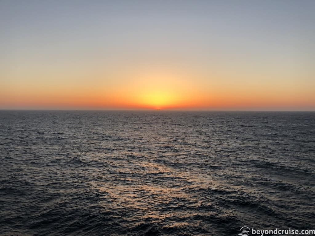 Sunset from MSC Magnifica